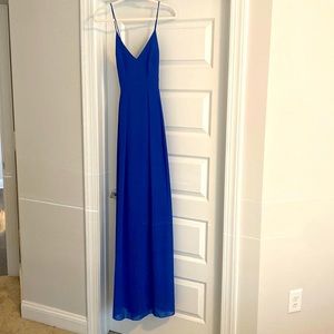 Sapphire Matte Chiffon Dress- Size 6. Never worn